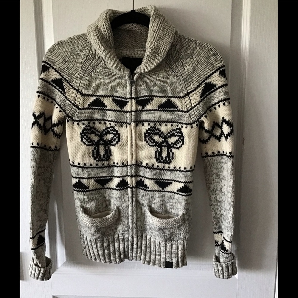 Womens TNA zip up wool Sweater
